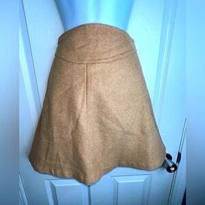 NWT Re:named Womens Medium Brown Suede Mini A Line Skirt High Rise Back Zip M